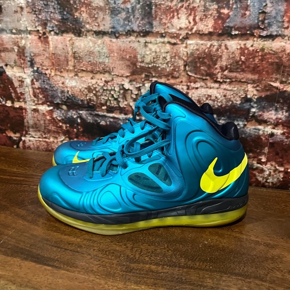 Nike Other - Preowned Nike Hyper Posite Maxair teal aqua blue yellow 10.5